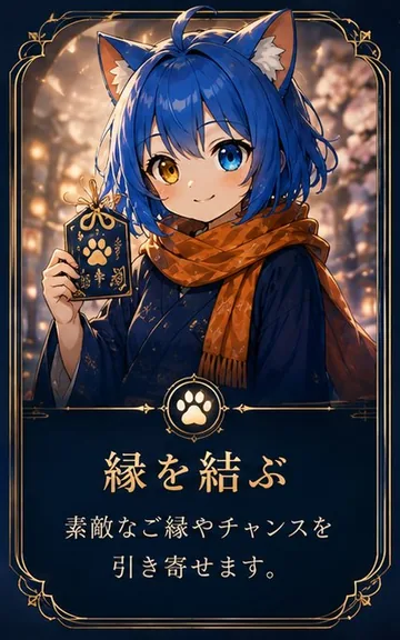 縁を結ぶ — 素敵なご縁やチャンスを引き寄せます。